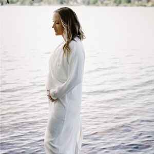 Zara white  Long Sleeve Dress